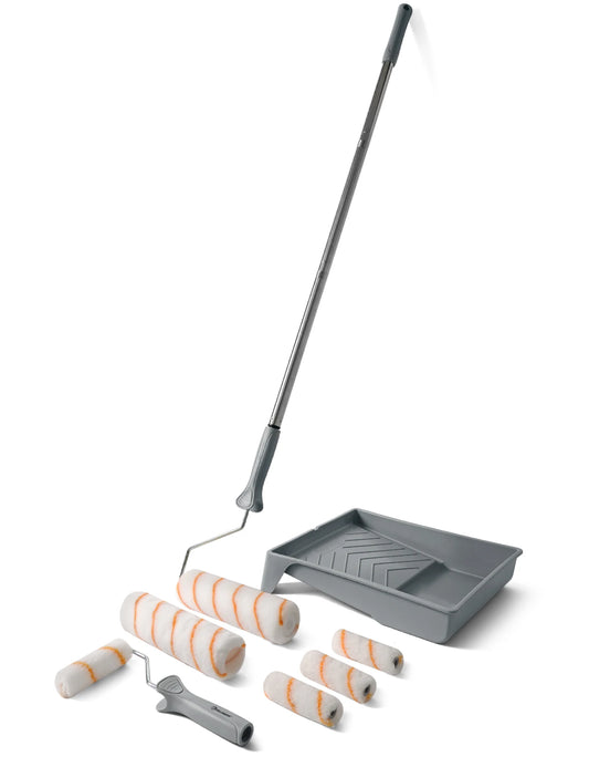 ROLLINGDOG Paint Roller Kit With Extension Pole And Tray