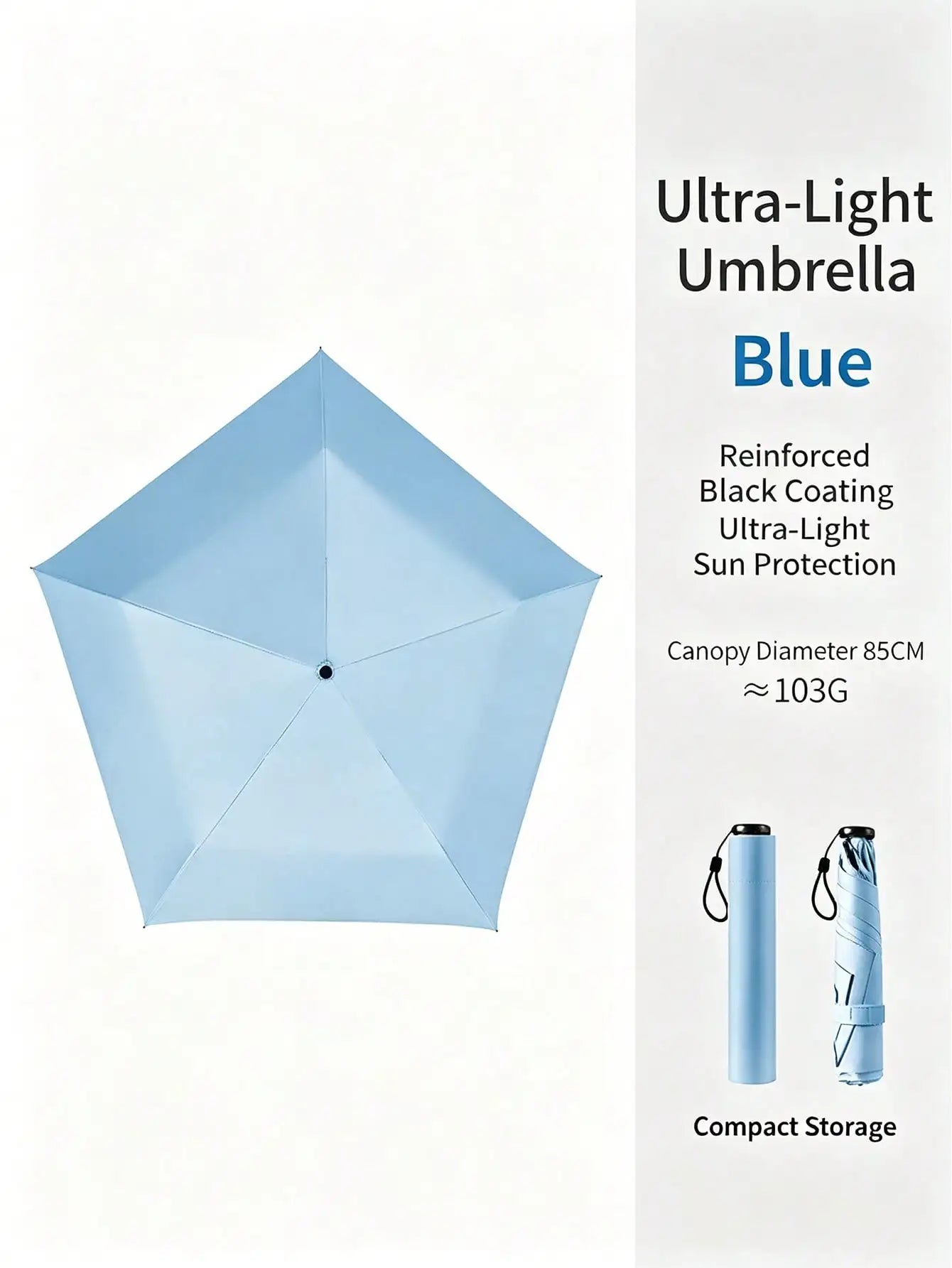 Fashionable Pencil Umbrella, UV Protection, Ultra-Lightweight Slim Mini Travel Umbrella, Women's Stylish Compact Foldable Pocket Umbrella, UPF 50+ Sun Protection, Suitable For Rainy Days, Backpack, Handbag, Commuting, Beach,